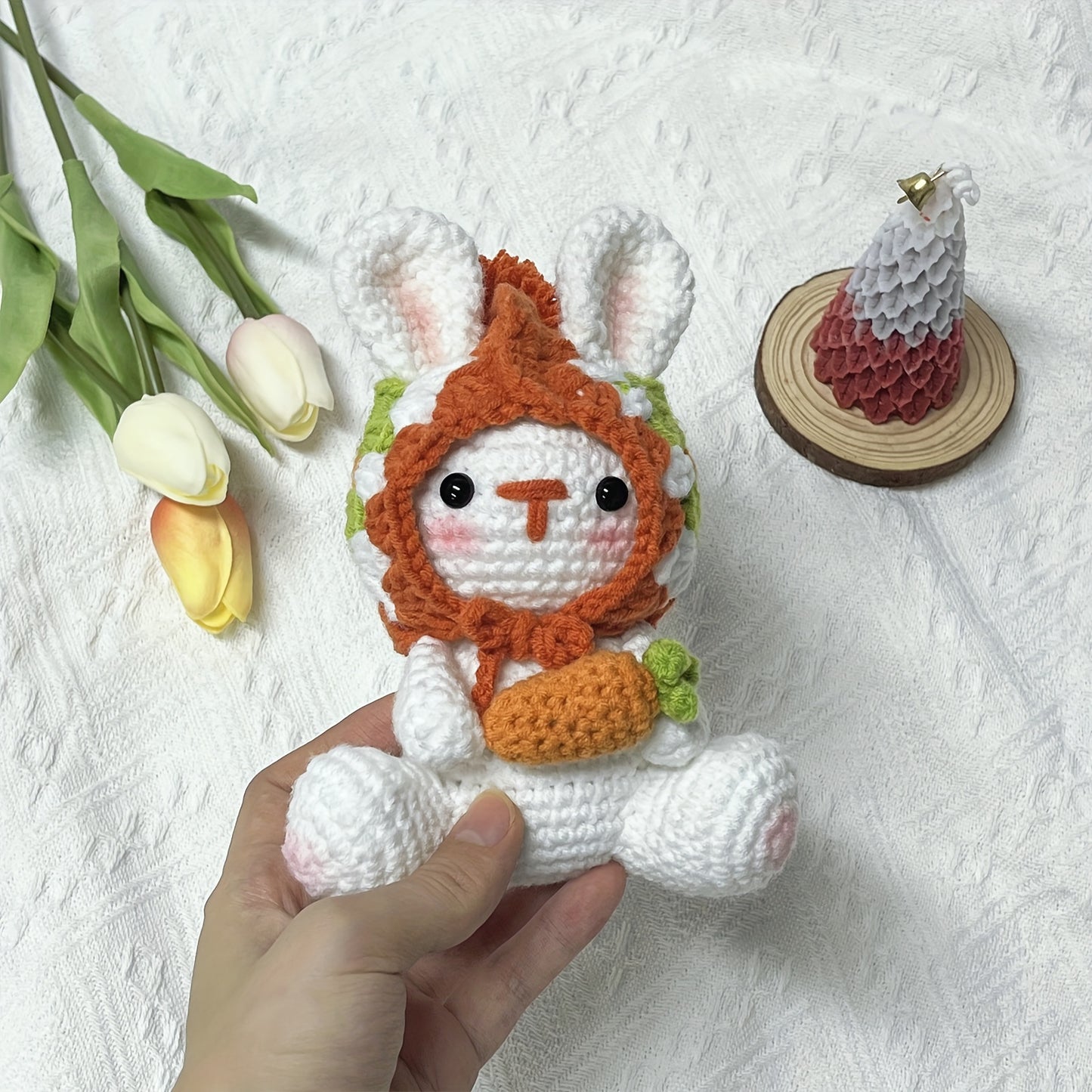 1set New Crochet Material Package Contains English Instruction Manual, Beginner Crochet Yarn Kit For Adults, Knitting Handmade Diy Cartoon Doll For Beginners