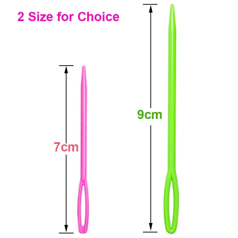 50Pcs Plastic Sewing Needles Large Eye Yarn Lacing Weaving Needles Embroidery Safety Needles for Kids DIY Sewing Handmade Crafts