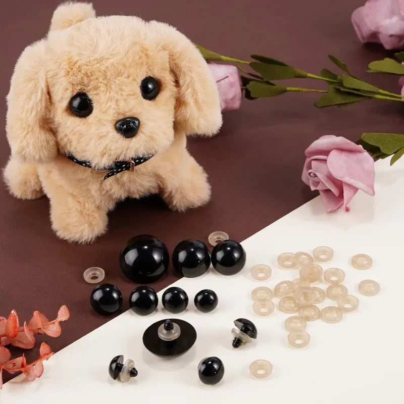 Wholesale 500PCS 5/6/7/8/9/10/12/14/16/18mm Plastic Safety Eyes For Toys Diy Mix Size Crochet Animal Eye Doll toys Accessories