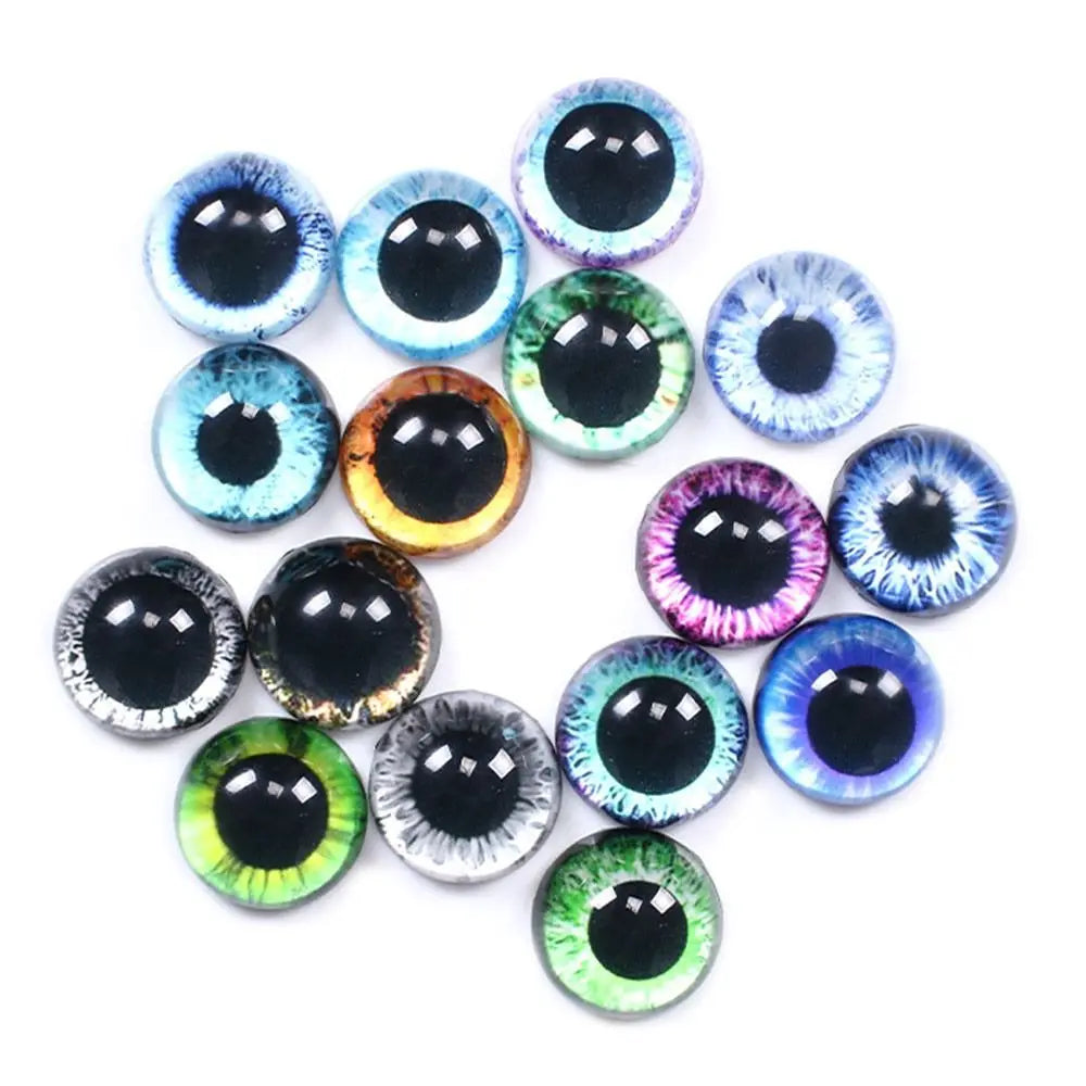 10pairs 6mm-20mm Plastic Safety Glitter  Crystal Eyes Crafts Bear Animal DIY Dolls Puppet Accessories Stuffed Toys PartsEyes
