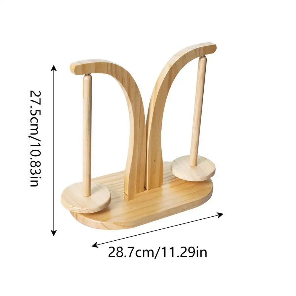 Yarn Holder for Knitting Rotating Magnetic Wooden Yarn Stand Space Saving Yarn Spinner with 320g Bearing Load Lightweight Yarn