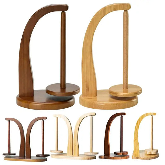 Yarn Holder for Knitting Rotating Magnetic Wooden Yarn Stand Space Saving Yarn Spinner with 320g Bearing Load Lightweight Yarn