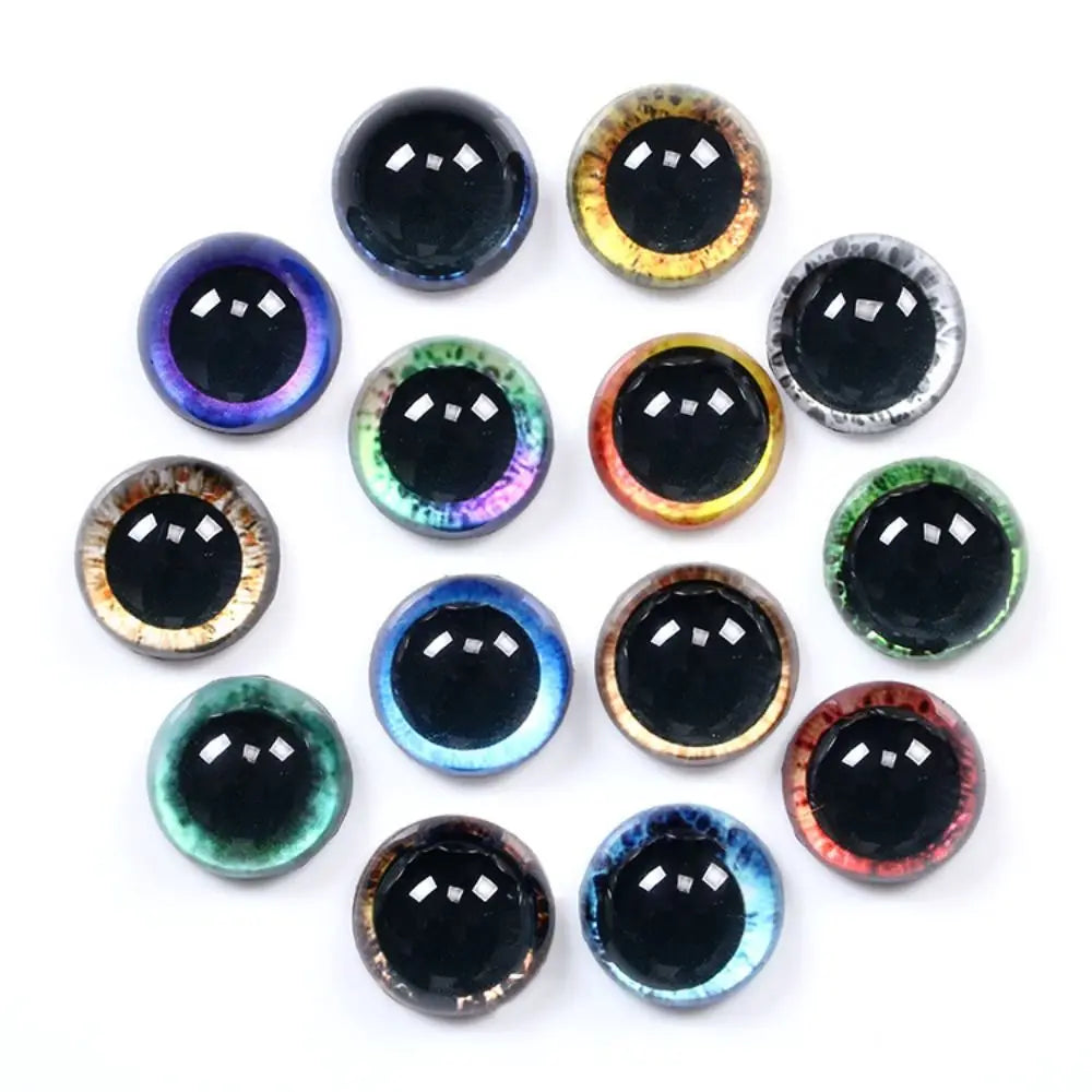 10pairs 6mm-20mm Plastic Safety Glitter  Crystal Eyes Crafts Bear Animal DIY Dolls Puppet Accessories Stuffed Toys PartsEyes