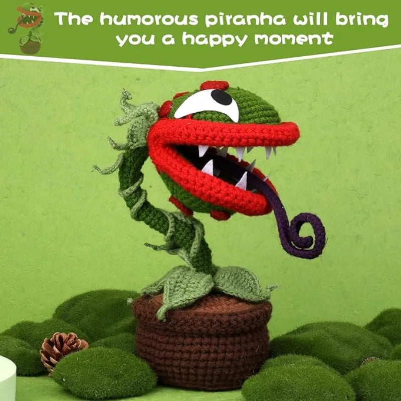 MIUSIE Creative Flower Crochet Kit With Yarn Hand Knitting Christmas Halloween DIY Craft Crochet Material Package With Tutorials