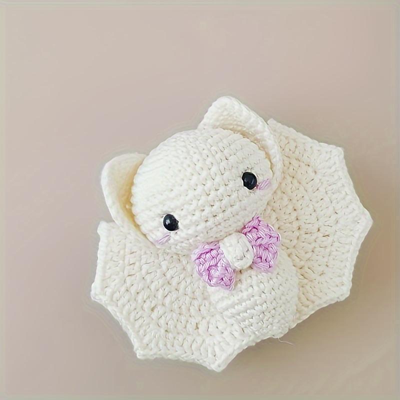 Halloween Bat Crochet Kit For Beginners - Complete Starter Set With Step-By-Step Video Tutorials, Diy Knitting Supplies In White, Gray & Brown, Cute Decorative Ornaments, Perfect Holiday Gift Craft Halloween Kits